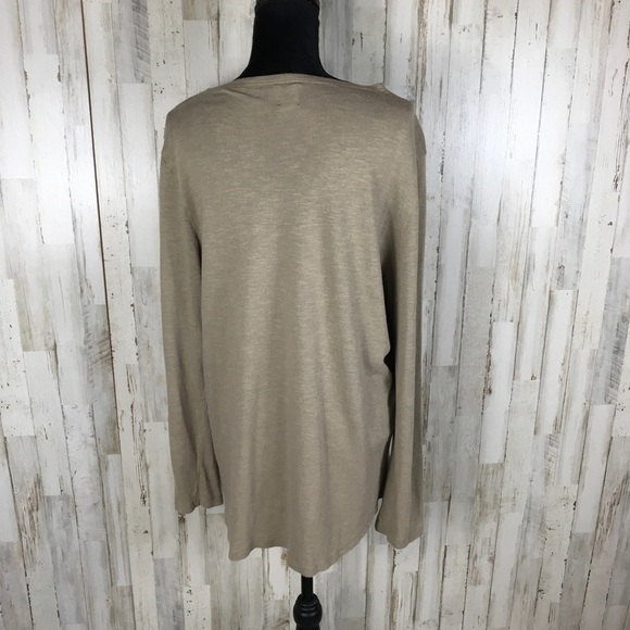 ASOS Plus Size Hi-Lo Tunic Top Long Sleeve Shirt - Picture 3 of 5